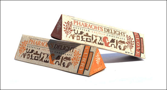 Pharaoh's Delight Chocolate Packaging Design