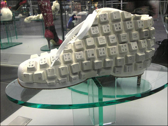 Keyboard Shoe - creative sandal and shoe design 