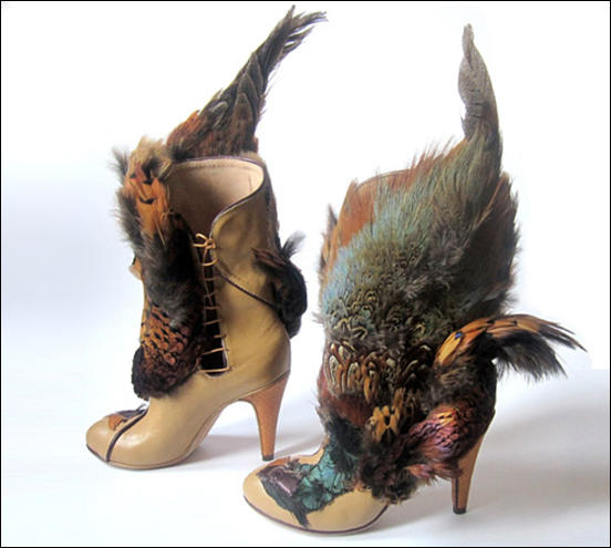 Pheasant Boots by Roswitha Van Rijn