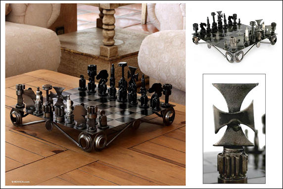 Auto Parts Chess Set