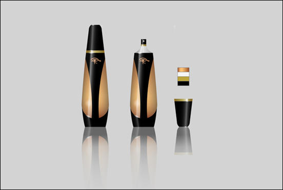 Cleopatra Perfume Bottle Design by Ricky Richards