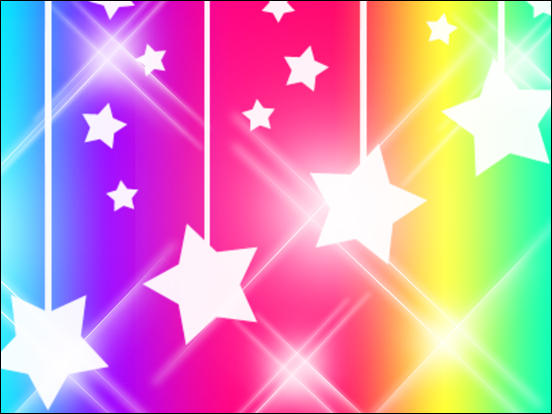 Rainbow + Hanging Star BG