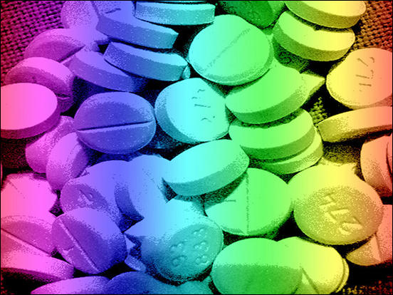 Rainbow Pill Background 3