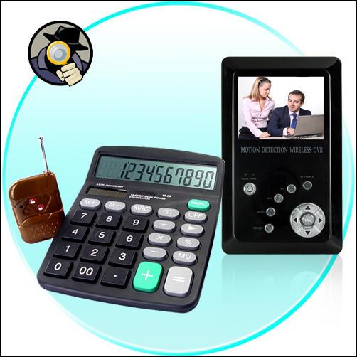 Calculator Videocamera - Wireless Office Surveillance