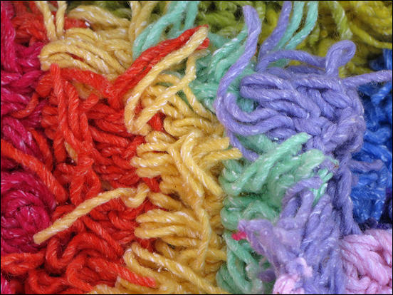 Yarn in all the colors of the rainbow