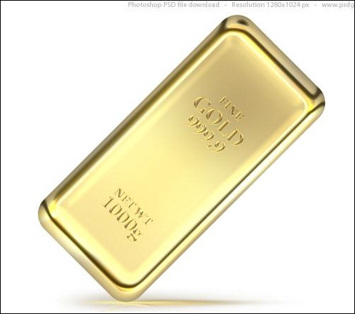 Gold-Bullion-Bar-PSD-Icon