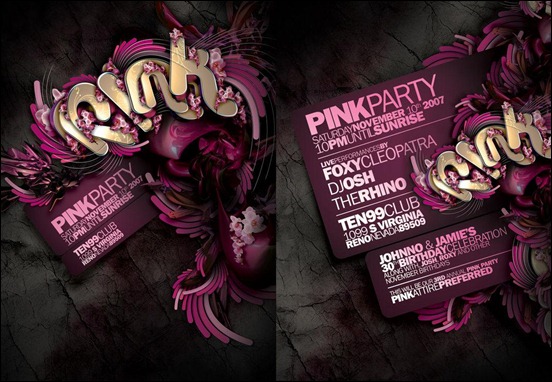 Pink-Party-Flyer
