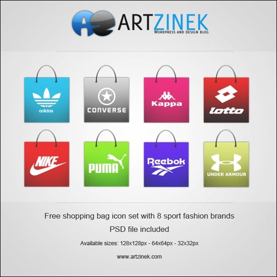 free-shopping-bag-icon-set