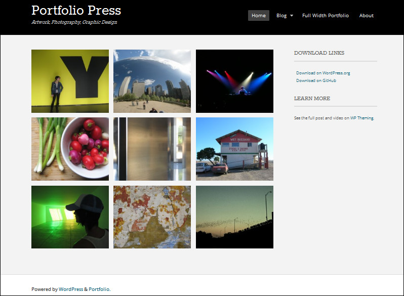 portfolio press