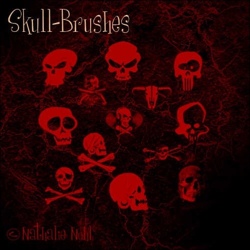 skull-brush-set