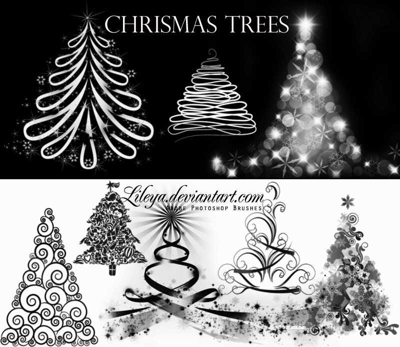 christmas photoshop brushes download