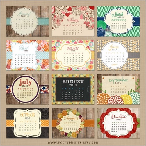 50 Cool And Unique Calendar Designs 2013 Creative Cancreative Can