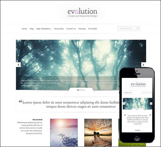 Evolution-minimal-responsive-theme