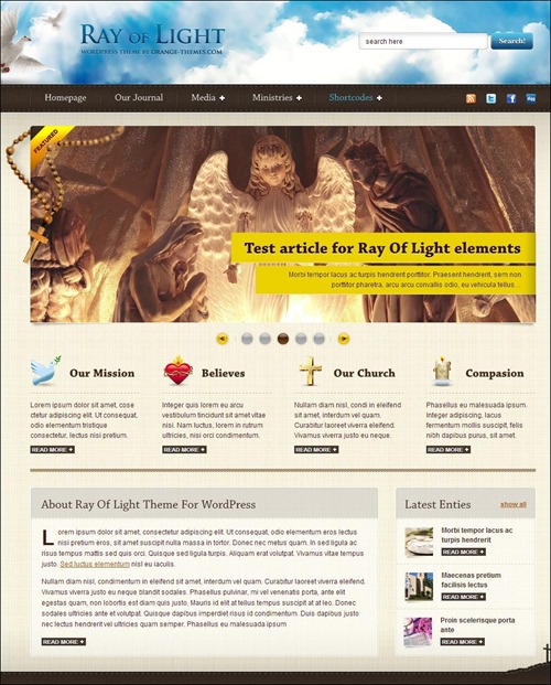 ray church websites templates