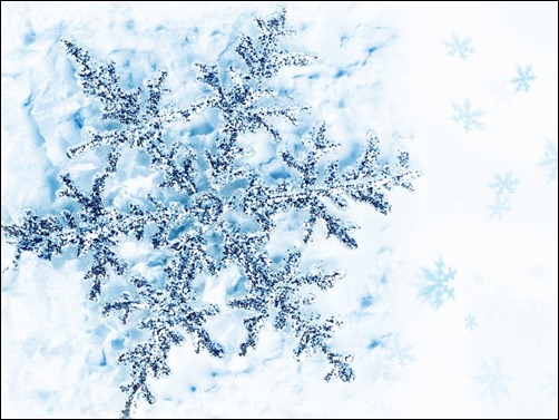 shine of blue snowflake winter wallpaper