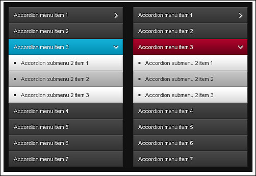 jaccordion jQuery menu plugins