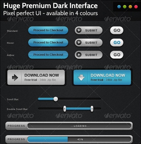 huge-dark-ui-4colors