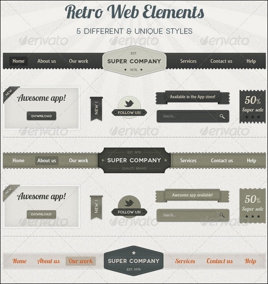 retro-web-elements