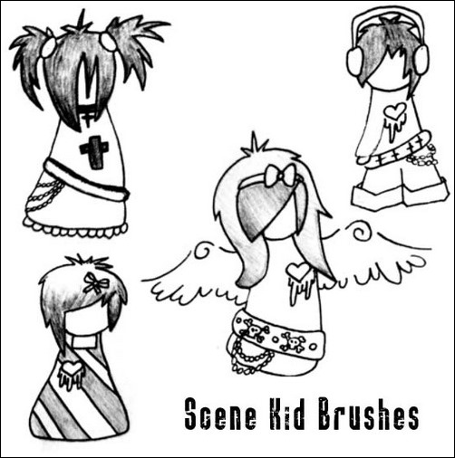 scene-kid-brushes