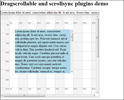 drag-scrollable