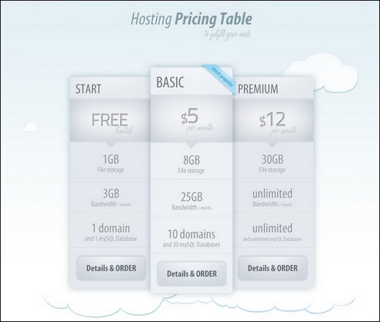 hosting-pricing-table