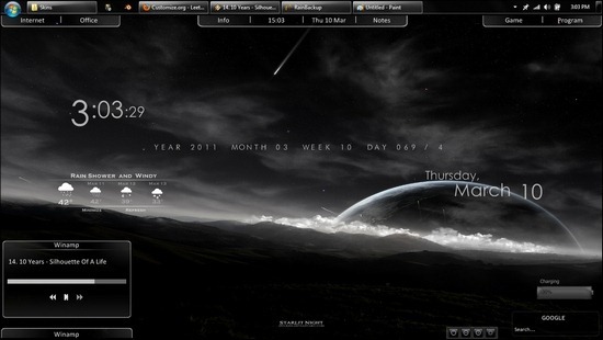 free rainmeter skins