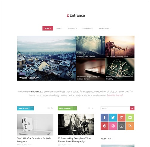 Entrance-wordpress-review-theme