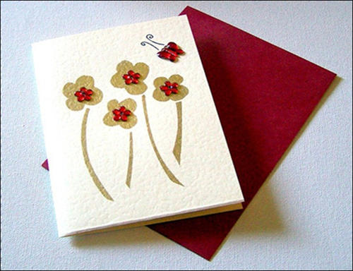 Handmade Flower card