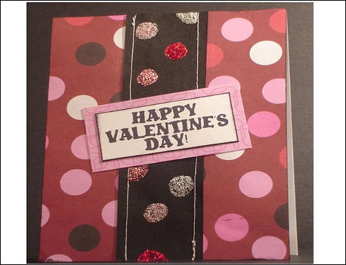 Polka Dot Valentine Card