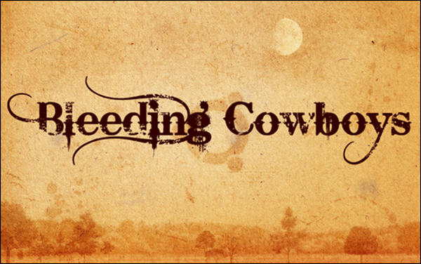 bleeding cowboy font clean