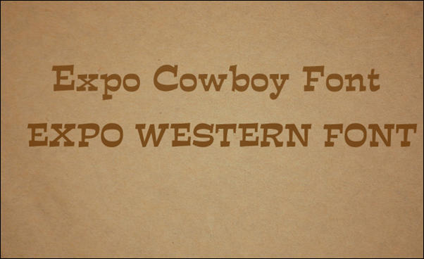 Expo Western Font