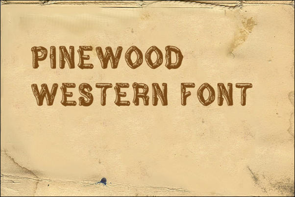 Pinewood Western Font