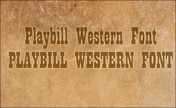 Paybill Western Font