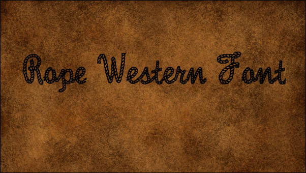 Rope Western Font