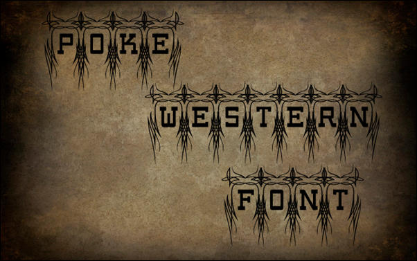 Poke Western Font