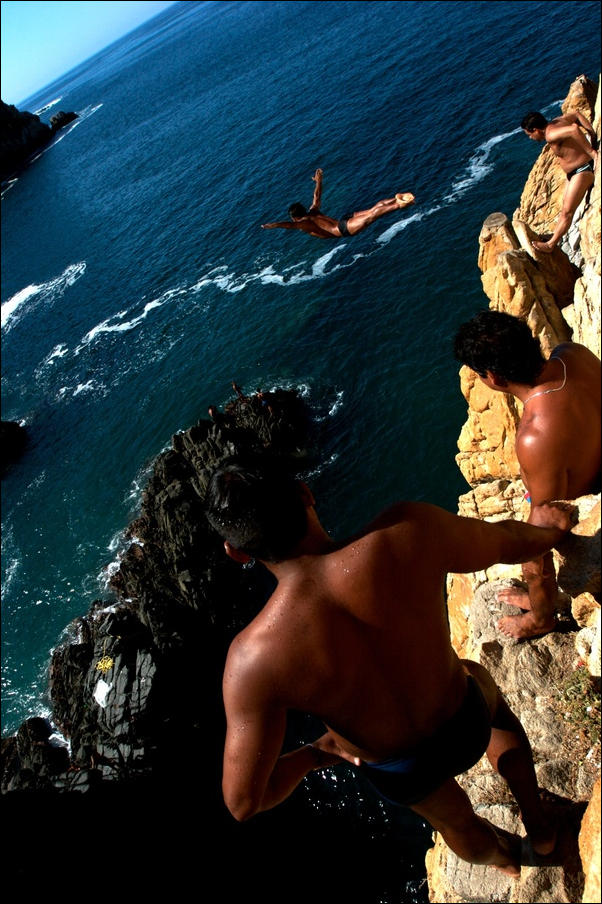 Cliff Jumping by Cesar Rodriguez