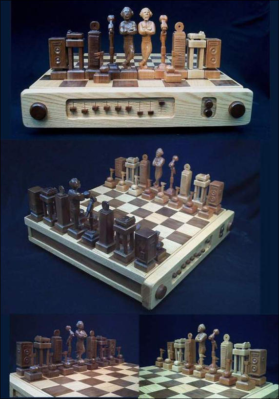 DJ Chess Set by Jim Arnold 