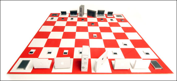 Mac vs PC Chess Set by Amanda Carter