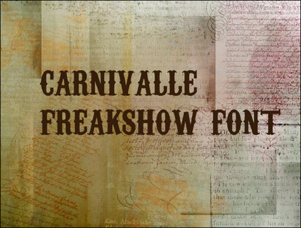 Carnevalle Freakshow Font