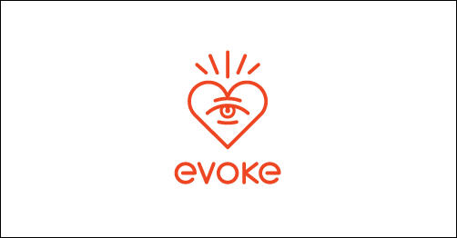 Evoke by SamDeMastrie heart shaped logos