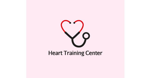 Heart Training Center by Different Perspective heart shaped logos