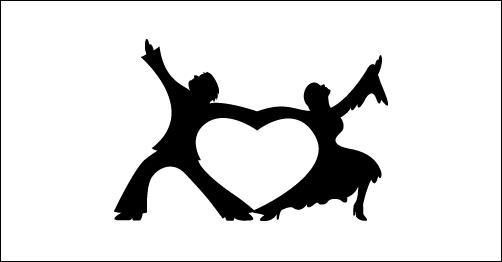 Dancing Heart by SuperDave4eva heart shaped logos