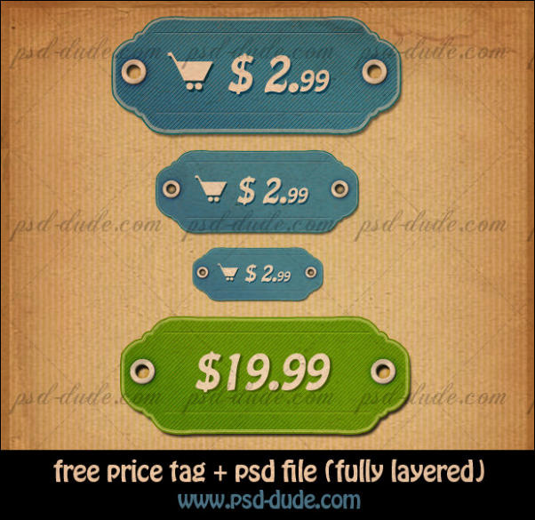 Price tags vector icons