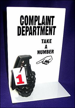 Complaint Department - Stress Relief Grenade