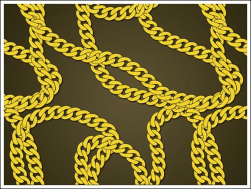 Create-a-gold-chain-pattern-in-illustrator