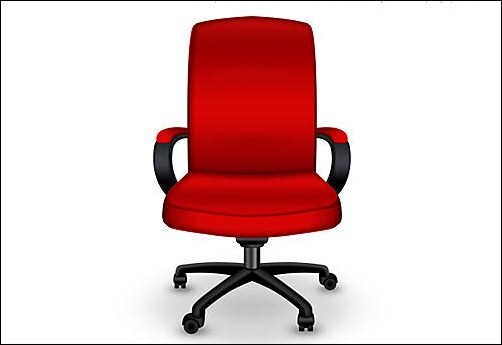 Red-Office-Chair-PSD-Icon