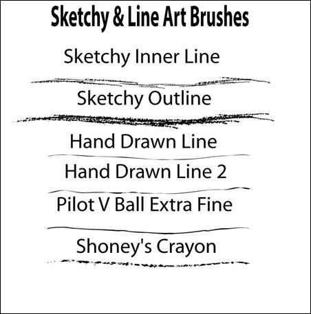 Sketchy-Line-Art-Brushes
