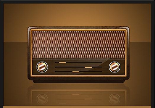 Vintage-Radio-Icon-PSD