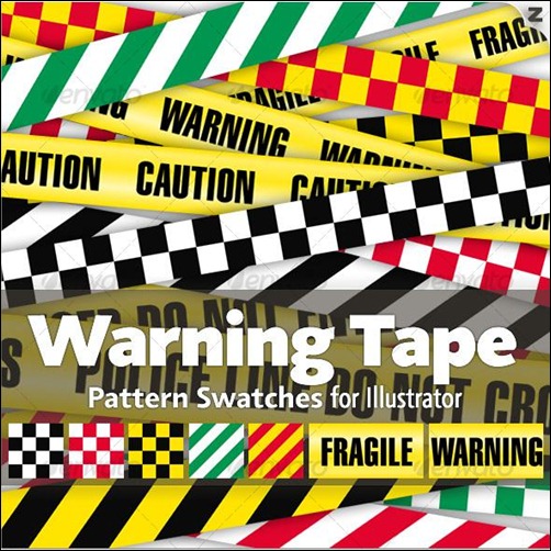 Warning-tape-pattern-swatches