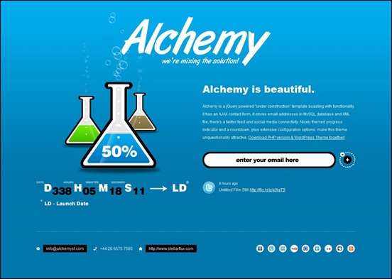 alchemy under construction wordpress themes